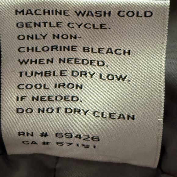 Bass Parka Puffer Jacket Sz XL Womens Olive Down Quilted Black Faux Fur Hood - Picture 11 of 12